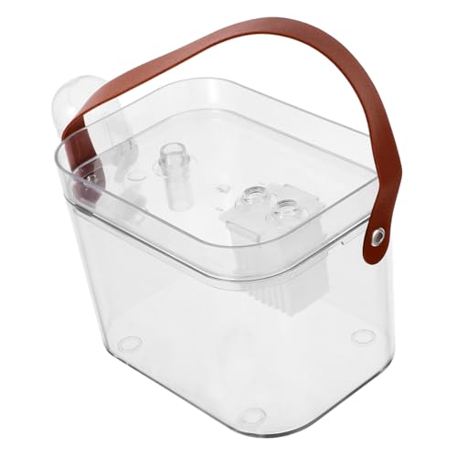 Sosoport Tragbarer Hamsterkäfig Aus Transparentem Kunststoff Für Kleine Tiere Zum Mitnehmen Reisen Für Outdoor-aktivitäten Mit Wasserflasche Für Haustier von Sosoport