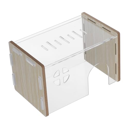 Sosoport Hamster Hideout Acryl Kleintierhaus Habitat Hamster Shelter Zum Verstecken Praktisches Nest Sosoport Hamster Hideout Acryl Kleintierhaus Habitat Hamster Shelter Zum Verstecken Praktisches Nest von Sosoport