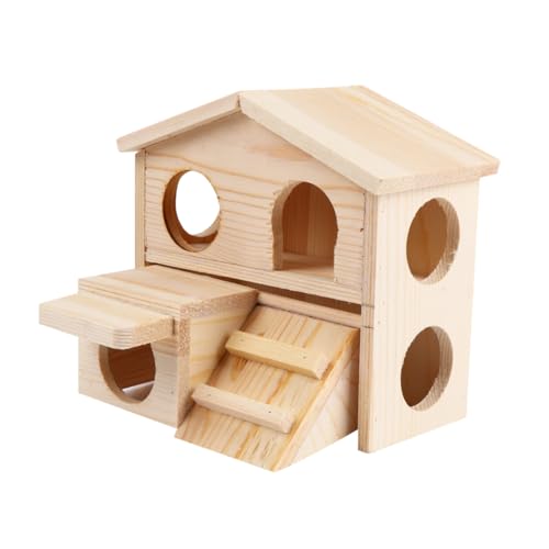 Sosoport Große Kapazität Doppelschicht Rattenzimmer Hamster Hütte Für Leiter Holz Molar Toys House Sosoport Große Kapazität Doppelschicht Rattenzimmer Hamster Hütte Für Leiter Holz Molar Toys House von Sosoport