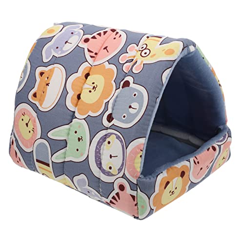 Sosoport Haustierbett Versteck Hamsternest Meerschweinchenhaus Rattennest Flauschige Kabine Komfortables Nest Für Haustiere von Sosoport