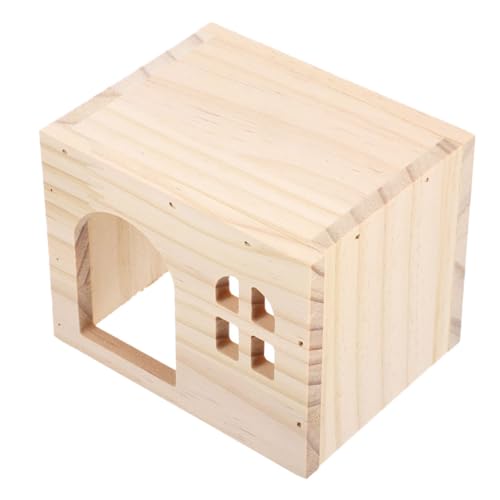 Sosoport Hamsterversteck Versteckspielzeug Für Haustiere Hamsterhütte, Spielhaus Guinea Meerschweinchenhaus Für Haustier Chinchilla-hüttenversteck Kaninchenversteck Hölzern Sosoport Hamsterversteck Versteckspielzeug Für Haustiere Hamsterhütte, Spielhaus Guinea Meerschweinchenhaus Für Haustier Chinchilla-hüttenversteck Kaninchenversteck Hölzern von Sosoport