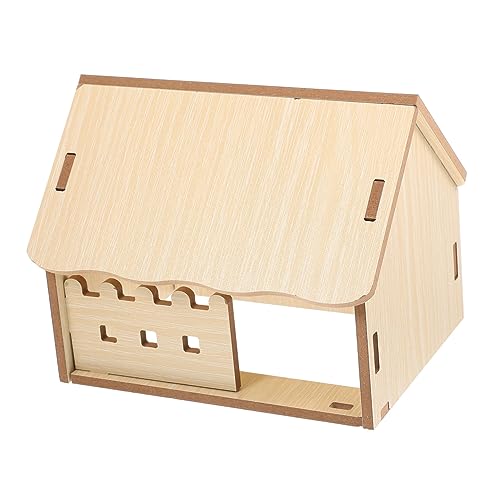 Sosoport Meerschweinchen-hamsterhaus Aus Holz Mehrzweck-Design Spielzeug Für Hamster Versteck Gemütliche Höhle Für Nicht-Haustiere Käfig-Dekoration von Sosoport