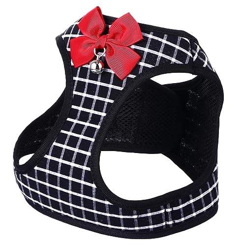 Sosoport Haustier Geschirr Weste Größe Geschirre Für Hunde Führen Kleiner Gurt Geschirr Für Hunde Gehgeschirr Hund Zieht Gurt Hündchengeschirr Welpe Haustierkabelbaum Acryl Black von Sosoport