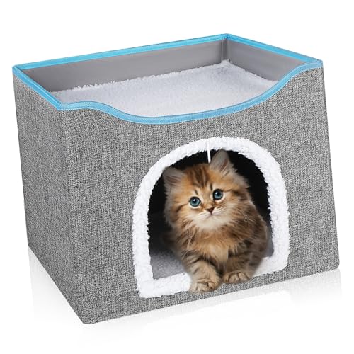 Sosoport Faltbares Katzenhaus Für Hauskatzen. Katzenzelt Aus Karton. Doppellagige Katzenbetten. Stilvolle Katzenhütte. Bequeme Katzenutensilien. Sosoport Faltbares Katzenhaus Für Hauskatzen. Katzenzelt Aus Karton. Doppellagige Katzenbetten. Stilvolle Katzenhütte. Bequeme Katzenutensilien. von Sosoport