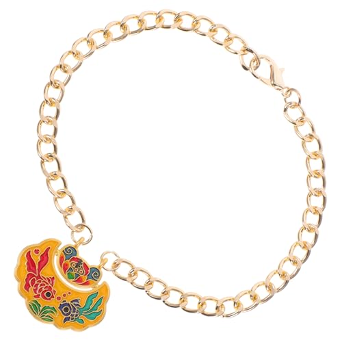 Sosoport Haustier Metall Schloss Anhänger Haustier Halskette Langlebigkeit Schloss Anhänger Charm Schloss Halskette Hundehalsband Charms Haustier Halskette Schloss Charm Tier Handgemacht von Sosoport