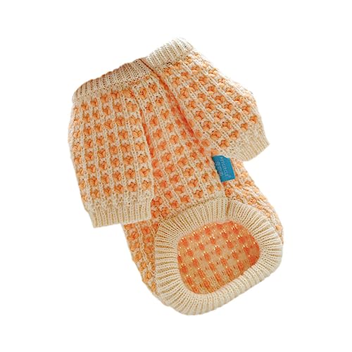 Sosoport Haustier-Pullover hundemantel Dog Raincoat Haustierkleidung katzenkostüme Dog Coat Welpe großer Hundeweihnachtspullover Pullover für Hund Haustierzubehör Polyester Orange von Sosoport