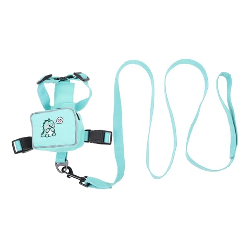 Sosoport Pet Backpack Für Katzen Einstellbare Leine Tragetasche Für Kleine Hunde Atmungsaktives Design Für Outdoor-aktivitäten Farbenfrohe Dino- von Sosoport