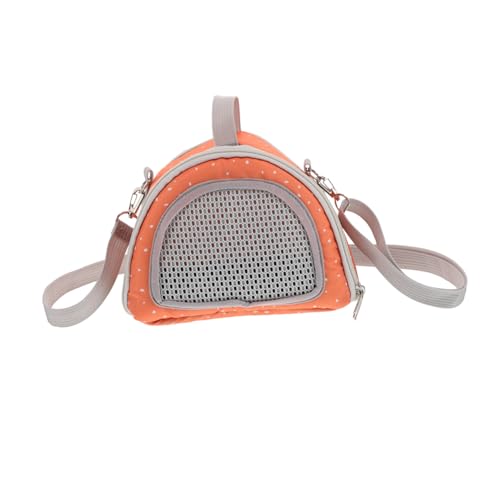 Sosoport Haustier-ausflugstasche Tragbare Tragetasche Für Haustiere Hamstertasche Tragetuch Für Tiere Haustierbedarf Kleiner Hasenträger Tragbarer Rattenträger Orange Oxford-Stoff von Sosoport
