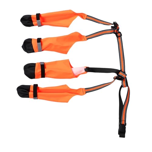 Sosoport Haustier wasserdichte Hundestiefel Haustierfußabdeckung für kleine Hunde Haustiefel Schuhe für Hunde wasserdicht Regenstiefel wasserdicht Polyester von Sosoport