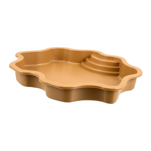 Sosoport Haustierbadewanne Schildkrötenbecken Wasserschale für Schildkröten Eidechsen-Futtertablett Eidechsenbecken Schildkrötendekoration Nahrungsbecken Plastik Light Brown Sosoport Haustierbadewanne Schildkrötenbecken Wasserschale für Schildkröten Eidechsen-Futtertablett Eidechsenbecken Schildkrötendekoration Nahrungsbecken Plastik Light Brown von Sosoport