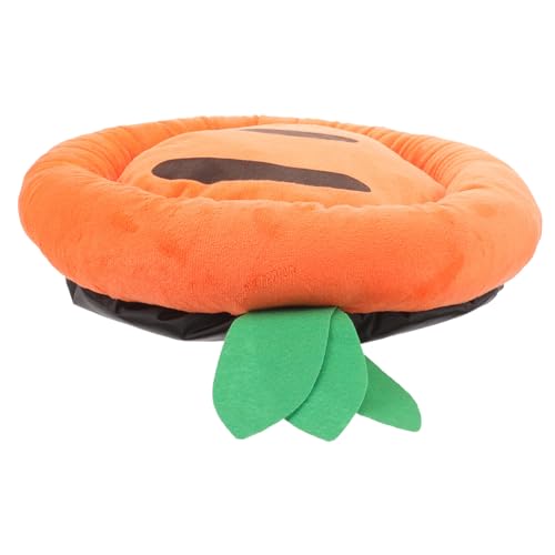 Sosoport Haustierbett Beruhigendes Hundebett Tunnelbett Für Katzen Hundebetten Für Kleine Hunde Kleines Hundebett Kleine Hundebetten Katzenbett Flauschiges Hundebett Welpenbett Orange Tuch von Sosoport
