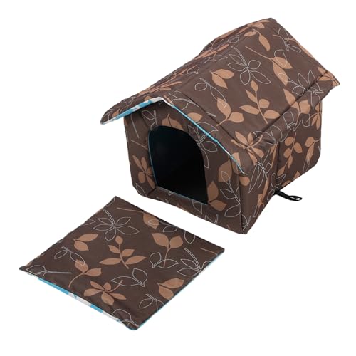 Sosoport Haustierbett Frettchen Im Freien Katzenzelt Im Freien Liege Katzenhaus Aus Leinen Katzenheim Gehäuse Zelte Weihnachten Hundebett Katzenbett Käfig Wurf Nest Coffee Schwamm von Sosoport