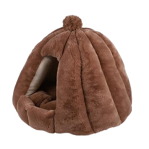 Sosoport Warme Runde Hundehütte Halbgeschlossenes Katzenhaus Haustierbett Für Braunes Haustiernest Sosoport Warme Runde Hundehütte Halbgeschlossenes Katzenhaus Haustierbett Für Braunes Haustiernest von Sosoport