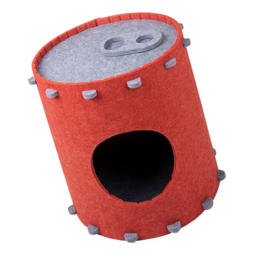 Sosoport Haustierbett faltbares Katzenhaus Hauskatzenspielzeug Katzenhütte Gehäuse warmes Katzenhaus Wurf haustierfeldbett petbett cat House Katzenbett aus Filz Haustierhütte gefühlt rot Sosoport Haustierbett faltbares Katzenhaus Hauskatzenspielzeug Katzenhütte Gehäuse warmes Katzenhaus Wurf haustierfeldbett petbett cat House Katzenbett aus Filz Haustierhütte gefühlt rot von Sosoport