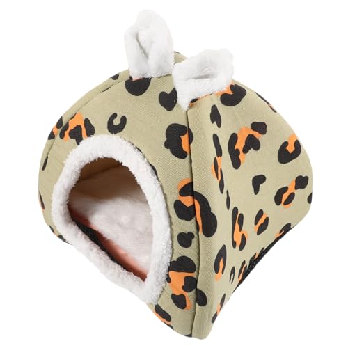 Sosoport Haustierbett kuschelhöhle pet Bed katzenhaus hundbetten cat House Welpenbett meerschweinchen Bett Frettchen Schweine Chinchillahaus multifunktionales Chinchillabett Flanell von Sosoport