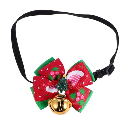 Sosoport Haustierhalsband Haustierfliege Hundekostüm Welpen Feiertag Katzenhalsband Weihnachten Haustierkrawatte Krippenzubehör Hundehaarschleife Hunde Welpenhalsbänder von Sosoport