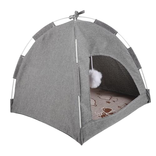 Sosoport Haustierzelt haustierbett pet Bed katzenhöhlen haustierfeldbett cat cave Katzenhaus im Freien Schattenzelt für Hunde Wurf Tipi dekoratives Kätzchenhaus Katzenschlafzelt Stoff Grey Sosoport Haustierzelt haustierbett pet Bed katzenhöhlen haustierfeldbett cat cave Katzenhaus im Freien Schattenzelt für Hunde Wurf Tipi dekoratives Kätzchenhaus Katzenschlafzelt Stoff Grey von Sosoport