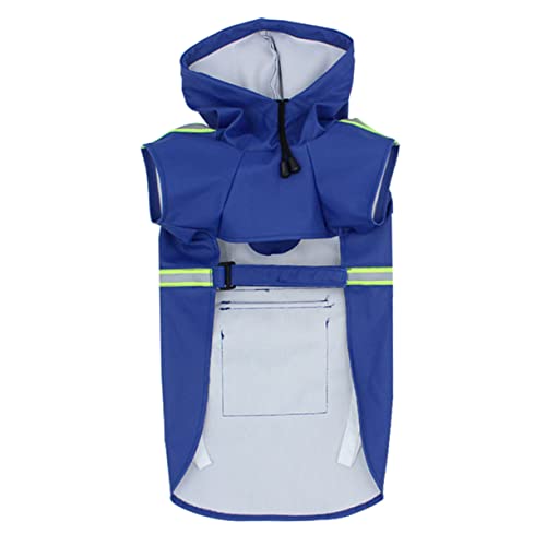 Sosoport Hunderegenmantel Für Hunde – Haustier-Overall Mit Reflektierenden Streifen – Dunkel Sosoport Hunderegenmantel Für Hunde – Haustier-Overall Mit Reflektierenden Streifen – Dunkel von Sosoport