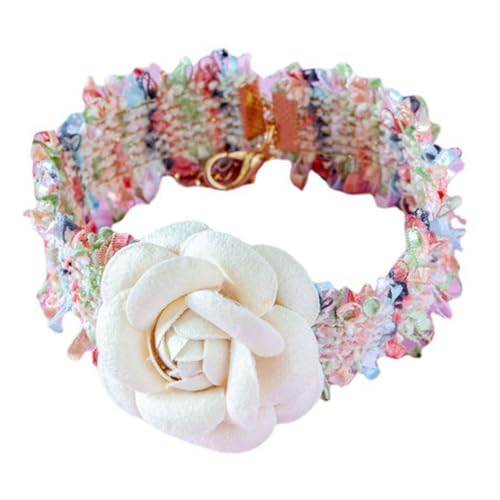 Sosoport Blumenhalsband Für Katzen Und Kleine Haustiere Verstellbare Dekorative Halskette Für Süße Tierfotos Geeignet Für Festivals Und Partys von Sosoport