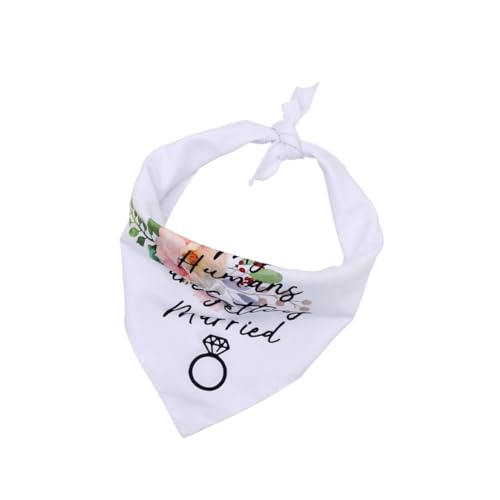 Sosoport Hundelätzchen Hundeshirt Hund Plüsch Geburtstag des Hundes Halsband Für Hunde Haustier Hunde-Outfit Kragen Niedlich Hund Halskette Hundehalsbänder Goldenes Hundehalsband Welpe Weiß von Sosoport