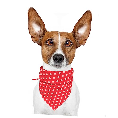 Sosoport Hund speichelhalsband Reflektierendes Bandana für Haustiere Welpen Dreieck Hund Schal dreiecksschal dreieckschal Hundehalsband Hundelätzchen Gitter Südkorea rot von Sosoport