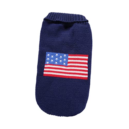 Sosoport Hundepullover Mit Amerikanischer Flagge Weihnachtskleidung Für Haustiere Warme Jacke von Sosoport
