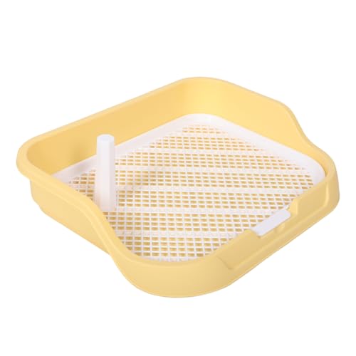 Sosoport Hundetoilette mit Abnehmbarem Pfosten und Gitterdesign Stabiler Welpentoilettenhalter für Kleine Hunde Hygienisches Indoor Pinkelkissen Tablett mit Abnehmbarem Zaun Leicht zu Sosoport Hundetoilette mit Abnehmbarem Pfosten und Gitterdesign Stabiler Welpentoilettenhalter für Kleine Hunde Hygienisches Indoor Pinkelkissen Tablett mit Abnehmbarem Zaun Leicht zu von Sosoport