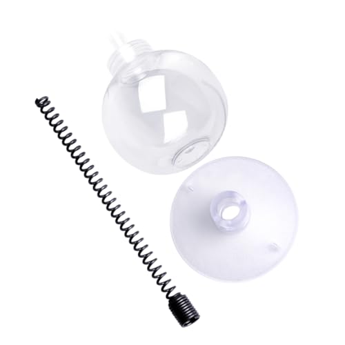 Sosoport Interaktives Katzenspielzeug Leckerli Ball mit Spiralfeder Transparenter Snackball Fördert Spielspaß und Bindung für Indoor Katzen Robustes Futterspender von Sosoport