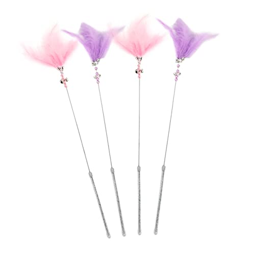 Sosoport Katzen-Teasing-Stick Mit Glöckchen Interaktives Spielzeug Bunte Farben Haustierbedarf Zum Spielen Sosoport Katzen-Teasing-Stick Mit Glöckchen Interaktives Spielzeug Bunte Farben Haustierbedarf Zum Spielen von Sosoport