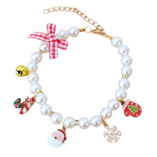 Sosoport Katzenhalsband Haustierschmuck Verschleißfestes Welpenhalsband für Weihnachtsdekoration Sosoport Katzenhalsband Haustierschmuck Verschleißfestes Welpenhalsband für Weihnachtsdekoration von Sosoport