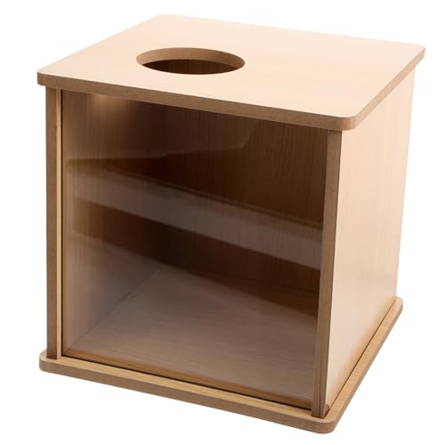Sosoport Hamster-badeset Meerschweinchen-Becken Chinchilla-laufstall Acryl Holz Grabbox Spielzeug-Set von Sosoport