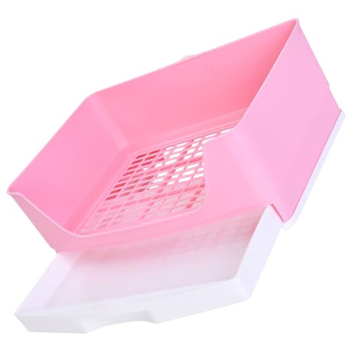 Sosoport Katzentoilette - Rechteckiges Meerschweinchen-töpfchen Kleintiertoilette Für Meerschweinchen Sosoport Katzentoilette - Rechteckiges Meerschweinchen-töpfchen Kleintiertoilette Für Meerschweinchen von Sosoport