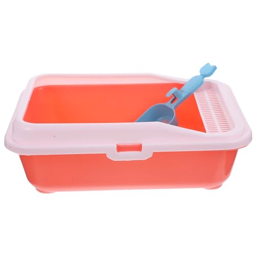 Sosoport Kasten Katzentoilette Gießen Leckerbissen Für Katzen Tücher Universeller Toilettensitz Fangen Katzensachen Katzenstreu Verklumpung Käfigstreu Für Kaninchen Müll Wurf Sport Rosa von Sosoport