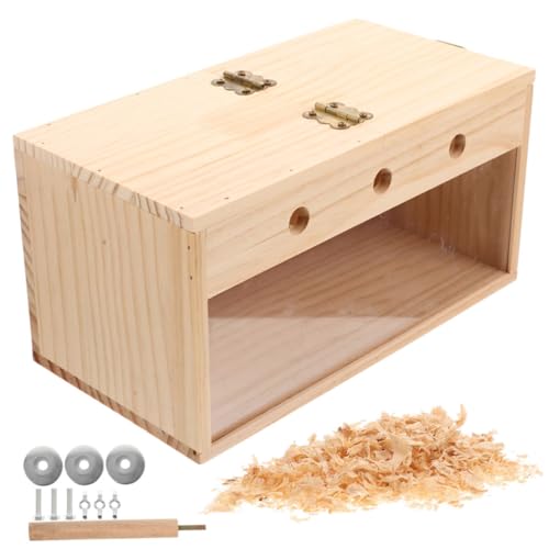 Sosoport Nistkasten Für Sittiche Und Nymphensittiche Aus Holz Hängendes Vogelhaus Für Garten Und Balkon Geeignet Als Brutkasten Für Papageien Und Andere Hausvögel von Sosoport