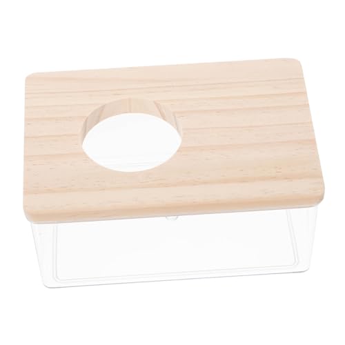 Sosoport Sandbadbox Aus Acryl Für Hamster Mit Holzdeckel Duschraum Für Zwerghamster Für Eichhörnchen Meerschweinchen Sosoport Sandbadbox Aus Acryl Für Hamster Mit Holzdeckel Duschraum Für Zwerghamster Für Eichhörnchen Meerschweinchen von Sosoport