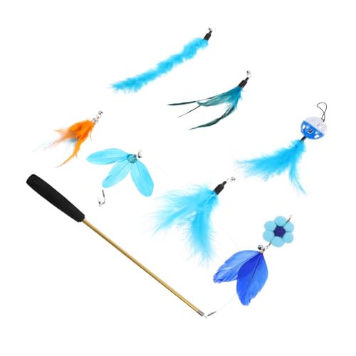 Sosoport Katzen-Teaser Lieferungen Plüsch Für Katzenspielzeug Katzenzauberstab Kätzchen Katze Zauberstab Zum Necken Von Katzen Plastik Blue Sosoport Katzen-Teaser Lieferungen Plüsch Für Katzenspielzeug Katzenzauberstab Kätzchen Katze Zauberstab Zum Necken Von Katzen Plastik Blue von Sosoport