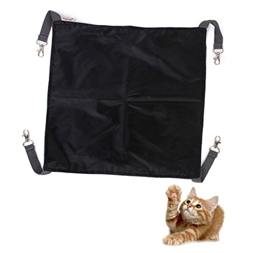 Sosoport Katzenkäfig-hängematte 2-in-1-bett für Jahreszeiten S 35 X 35 cm Schwarzer Oxford-Flanell Einfach Zu Installierende Clips Sosoport Katzenkäfig-hängematte 2-in-1-bett für Jahreszeiten S 35 X 35 cm Schwarzer Oxford-Flanell Einfach Zu Installierende Clips von Sosoport