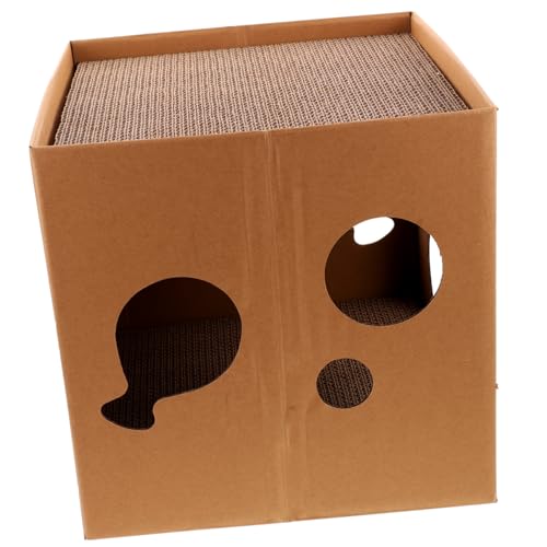 Sosoport Katzenkratzbrett Katzenhaus Katzenhäuser Kratzbaum für Wohnungskatzen große Katze Katzenbetten drinnen Spielzeug doppeltes Katzenbett Katzenkratzer Wellpapier Sosoport Katzenkratzbrett Katzenhaus Katzenhäuser Kratzbaum für Wohnungskatzen große Katze Katzenbetten drinnen Spielzeug doppeltes Katzenbett Katzenkratzer Wellpapier von Sosoport