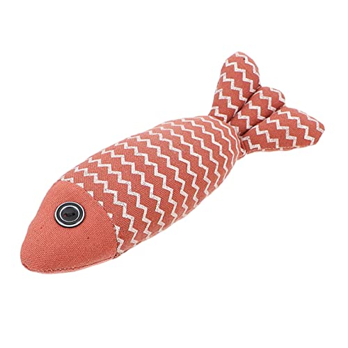 Sosoport Natürliches Fischkissen-Spielzeug Für Hauskatzen Interaktives Spielzeug Zum Kauen Und Spielen von Sosoport