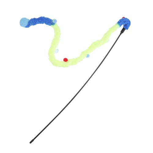 Sosoport Interaktives Katzenspielzeug Plüschstab Zum Spielen Im Innenbereich Hängendes Katzenspielzeug Für Kätzchen von Sosoport