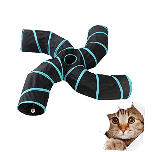 Sosoport Katzenspielzeug interaktives katzentunnel Katzen + spielsachen für Katzen cat Toys Katzenröhrentunnel drinnen Spaß Pet-Tube- Tunnelspielzeug für Katzen von Sosoport