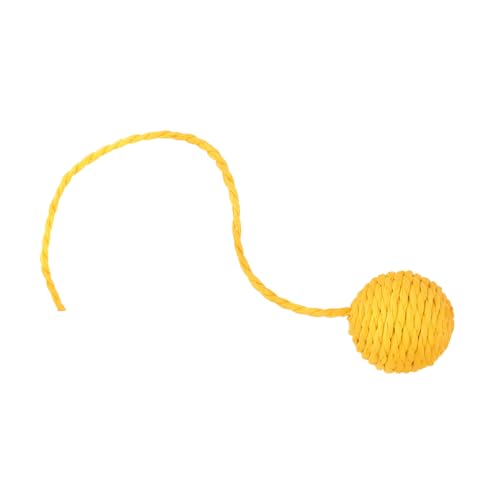 Sosoport Katzenkratzball Mit Sisalseil Und Glöckchen Interaktives Katzenspielzeug Für Kratzbäume Auswechselbarer Papierseilball Für Hauskatzen von Sosoport