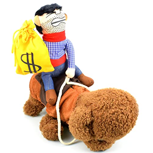 Sosoport Hundemäntel für Große Hunde Warmer Stoff Haustier-Outfit Reiterkostüm Geldbörse Verkleidung für Halloween von Sosoport