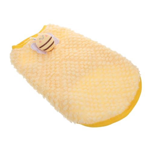 Sosoport Bienenkostüm Für Kleine Hunde Welpenkleidung Aus Fleece Haustier-Outfit Mit Hakenverschluss Für Party Valentinstag Und Halloween Leicht Zu Reinigen Und Kompakt Zu Verstauen von Sosoport