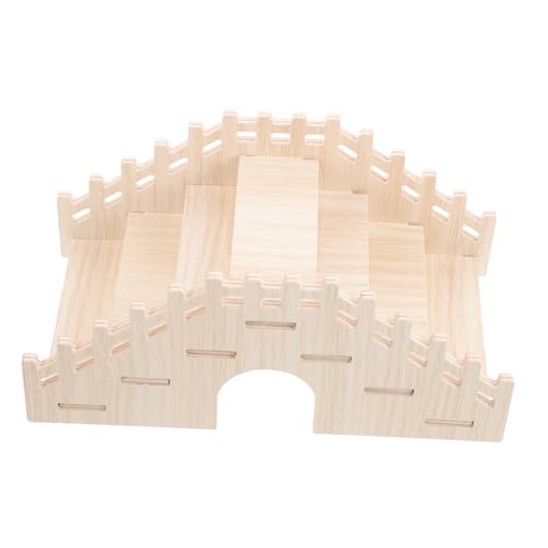 Sosoport Kleintier Kletterbrücke aus Naturholz Hamster für Nager Holzleiter für Hamster und Kleine Vögel Zubehör für Käfige und Spielumgebungen von Sosoport