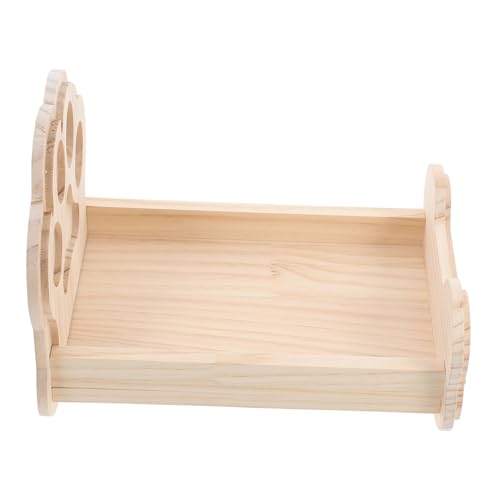 Sosoport Kaninchenbett Aus Holz Für Kleintiere Schlafplatz Für Meerschweinchen Hamsterbett Frettchenbett Hasenschlafhütte von Sosoport