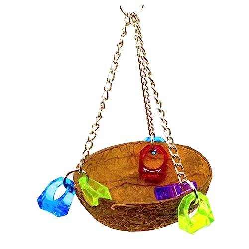 Sosoport Kokosnuss Vogel Nest für Papageien Kreatives Hängendes Bett Gemütlicher Schlafplatz für Vögel Materialien für Käfige und Tierzimmer Zufällige Farbe Sosoport Kokosnuss Vogel Nest für Papageien Kreatives Hängendes Bett Gemütlicher Schlafplatz für Vögel Materialien für Käfige und Tierzimmer Zufällige Farbe von Sosoport