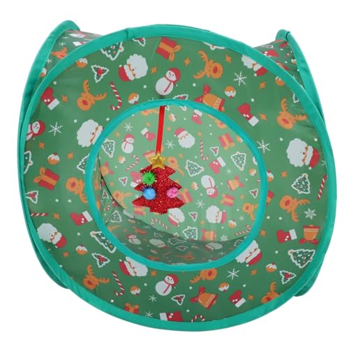 Sosoport Kollapsbarer Katzentunnel Spielplatz für Wohnungskatzen Interaktiver Katzentunnel Weihnachtsversteck für Kätzchen und Faltbares Spielzelt für Kleine Haustiere Sosoport Kollapsbarer Katzentunnel Spielplatz für Wohnungskatzen Interaktiver Katzentunnel Weihnachtsversteck für Kätzchen und Faltbares Spielzelt für Kleine Haustiere von Sosoport