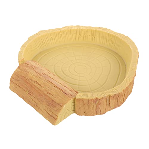 Sosoport Reptilien Futternapf Resin Kompaktes Design Für Wasser Und Futter Für Schildkröten Eidechsen Geckos Und Andere Kleintiere Gelbes Holzdesign Sosoport Reptilien Futternapf Resin Kompaktes Design Für Wasser Und Futter Für Schildkröten Eidechsen Geckos Und Andere Kleintiere Gelbes Holzdesign von Sosoport