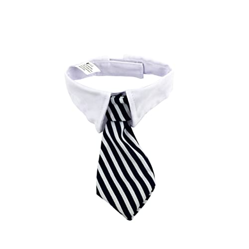 Sosoport Haustier-Halsband Mit Verstellbarer Krawatte Blau-weiß Gestreift Für Hochzeiten Und Partys Macht Ihren Hund Stilvoll Und Elegant von Sosoport
